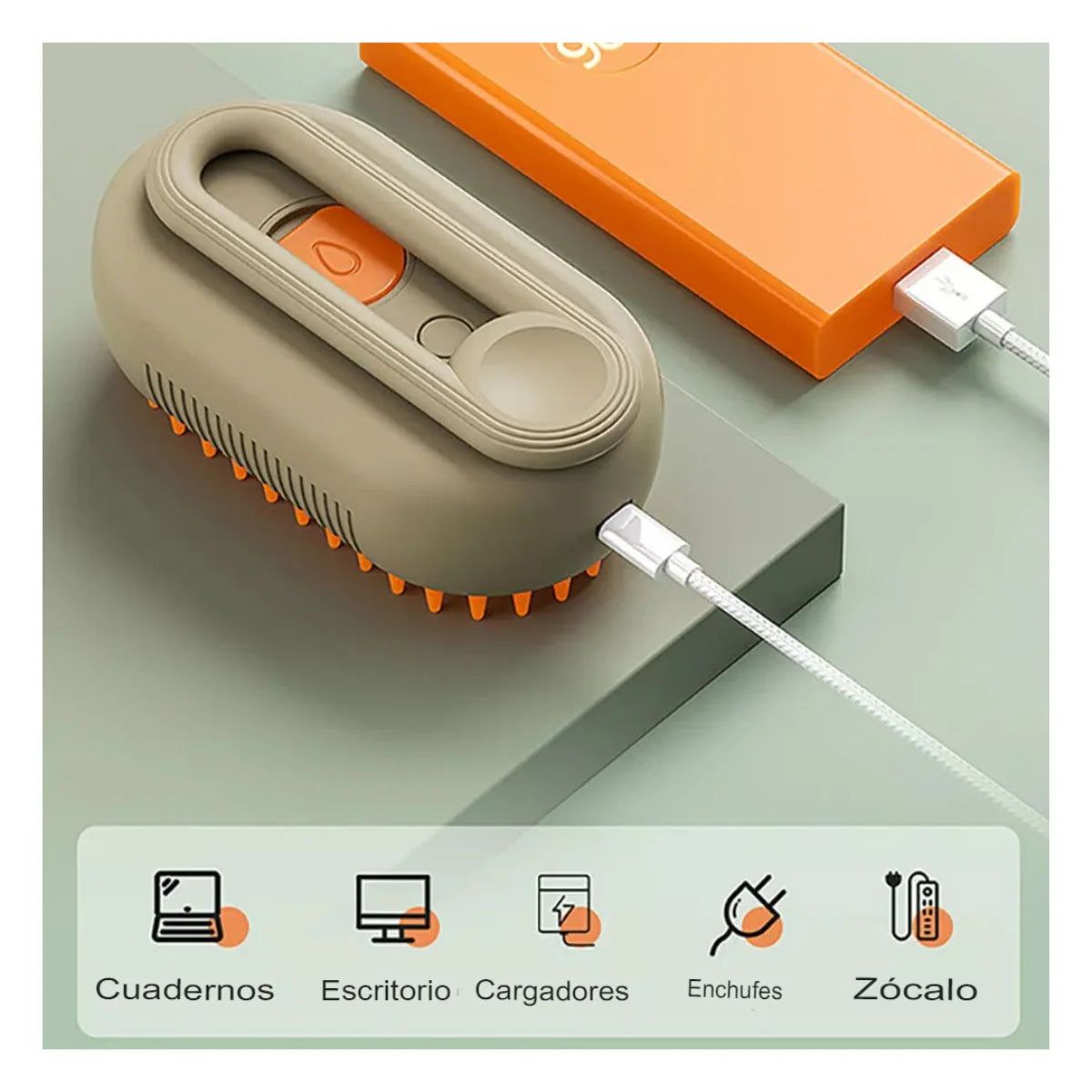 Cepillo a vapor para mascotas