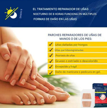Uñabela® Parche Reparador Invisible para Uñas | Fortalece, Repara y Da Brillo Natural
