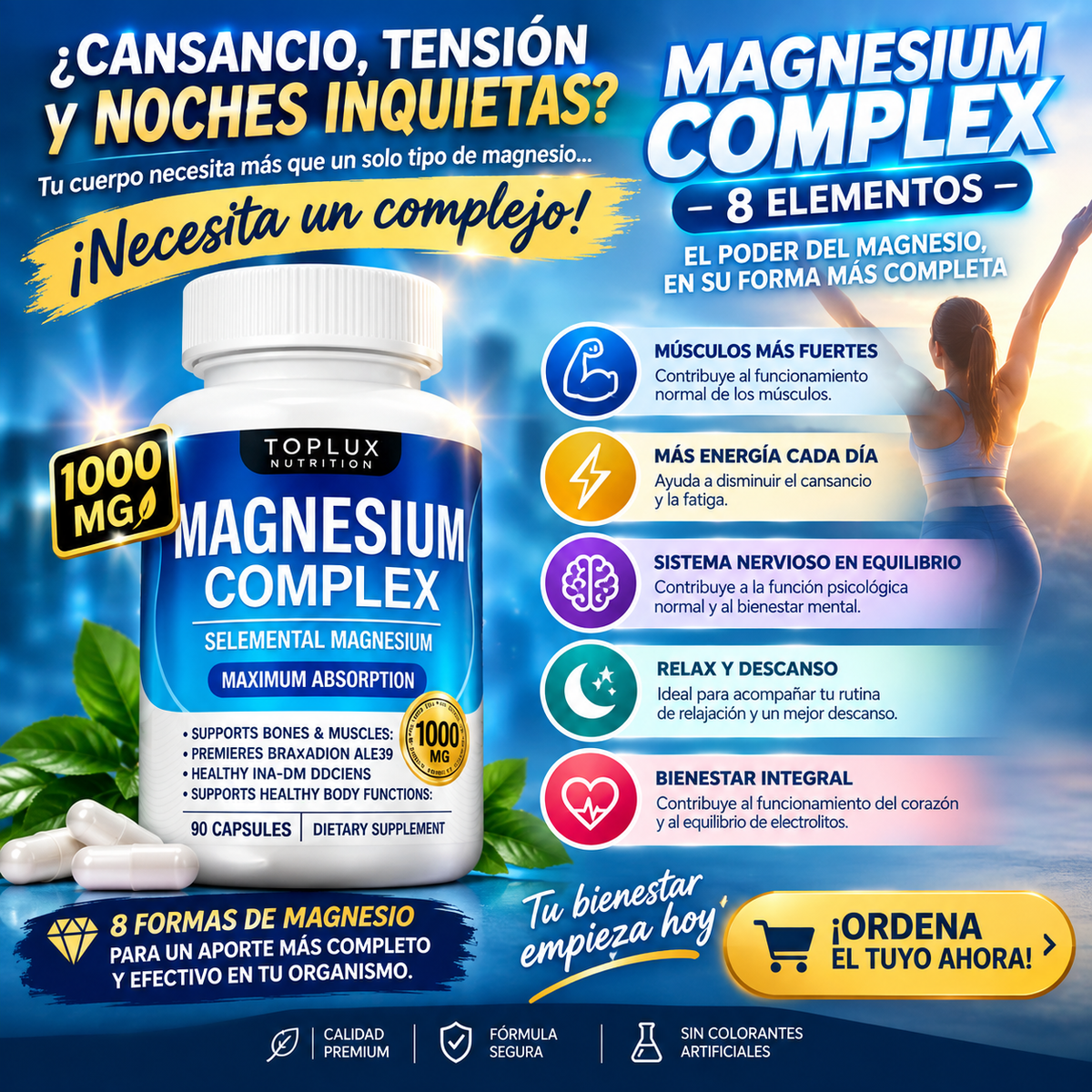 MAGNESIO COMPLEX ORIGINAL  8 en 1
