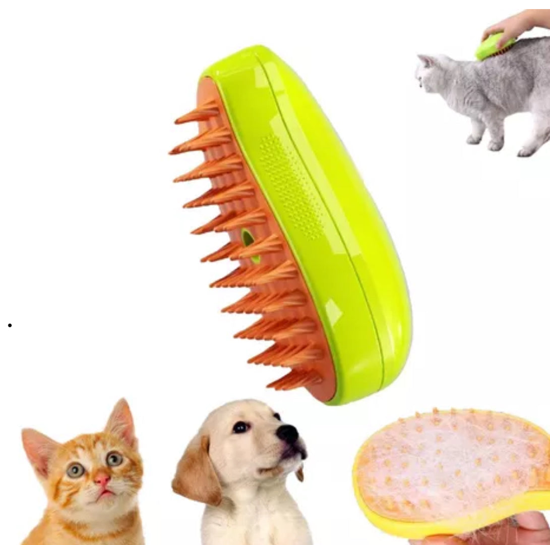 "Cepillo a Vapor para Mascotas 🐶💨: ¡Desenreda y Cuida su Pelaje + Envío Gratis 🚚✨"