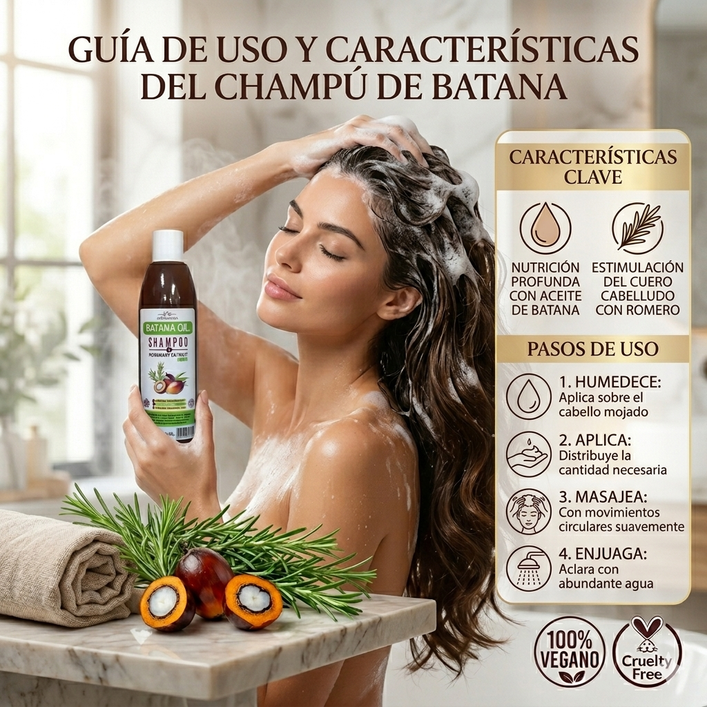 🌿✨ Shampoo Batana + Romero: ¡Dale vida a tu cabello!